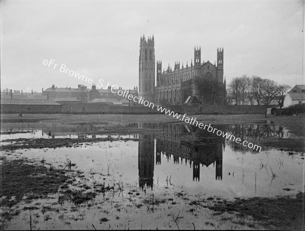 ST PATRICK'S FROM FLOODED FIELD TO SOUTH